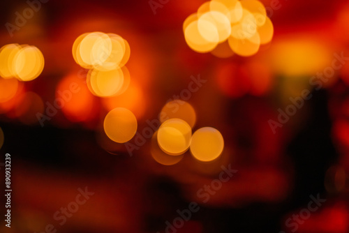 defocused lights in jazz club