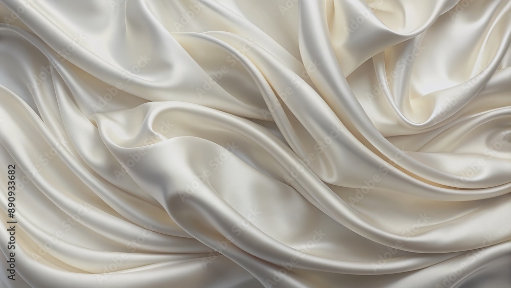 Soft, billowy white silk fabric undulates in gentle waves, creating a serene, dreamy background with subtle texture and delicate folds, perfect for luxury or beauty themes. Soft, billowy white silk fabric undulates in gentle waves, creating a serene, dreamy background with subtle texture and delicate folds, perfect for luxury or beauty themes.
