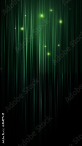 Green Lines Vertical Bars on Black Background, Abstract Image, Texture, Pattern Background, Wallpaper, Smartphone Cover and Screen, Cell Phone, Computer, Laptop, 9:16 and 16:9 Format © LeoArtes