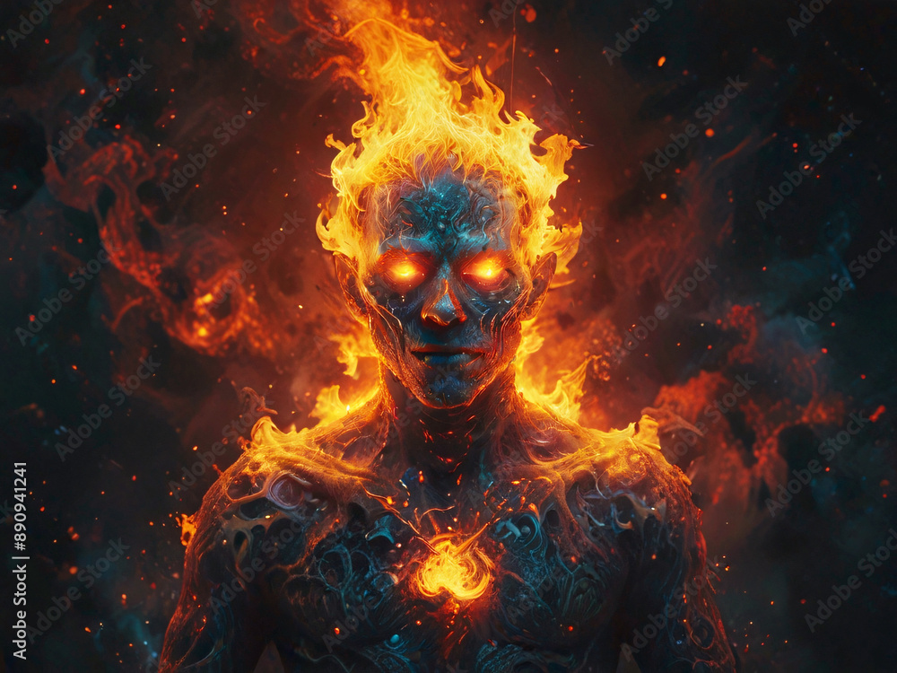 A flame-formed being
A flame-formed being