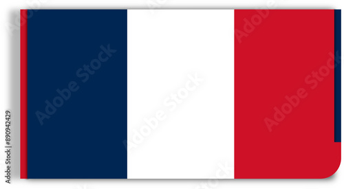 Free Download creative abstract flag of France with border left and border right of the flag of France  - GFXLoad