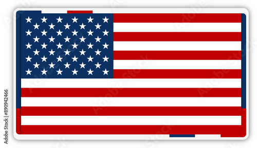 creative abstract flag of U...