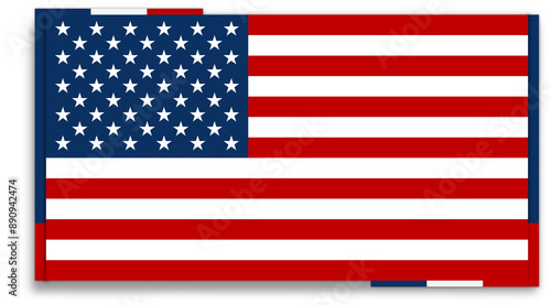 creative abstract flag of U...