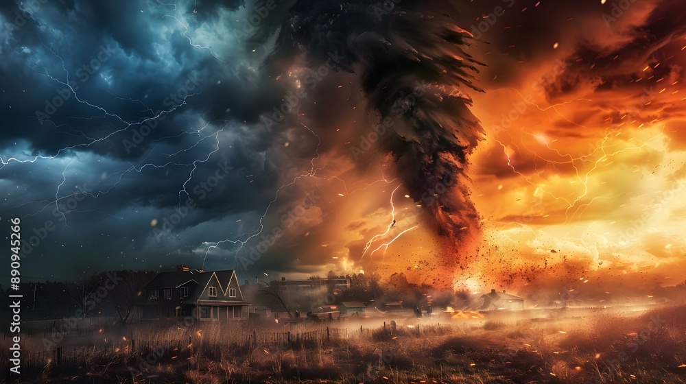 Obraz premium Exciting images of extreme weather phenomena