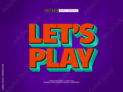 lets play editable text effect in game and kids text style