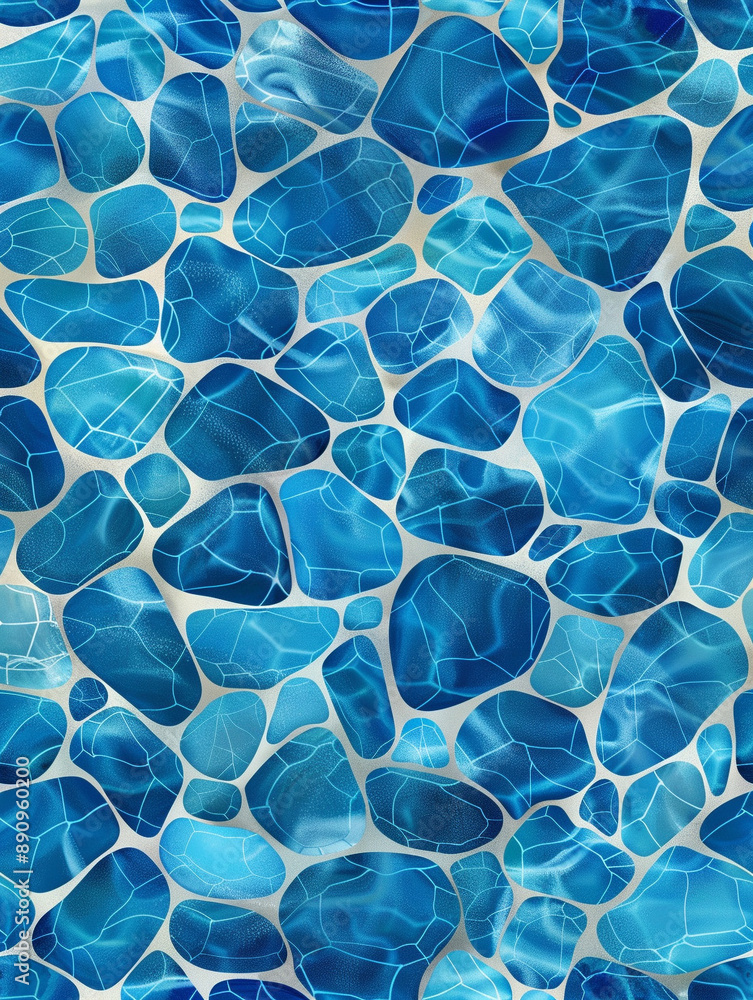 Obraz premium blue pool water background