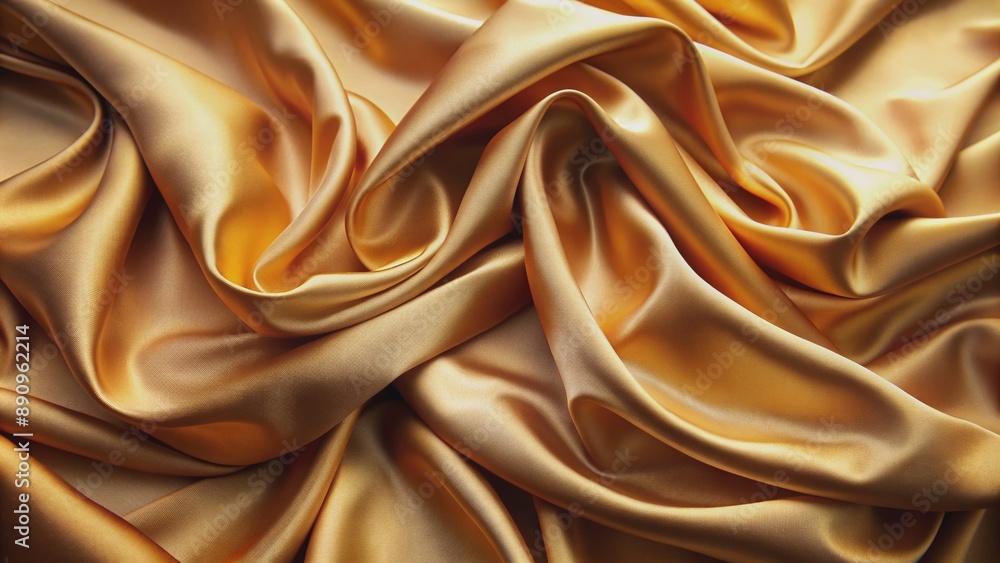 Exquisite close-up of delicately rumpled silk fabric, highlighting its sumptuous smoothness, velvety softness, and dazzling luminosity, ideal for high-end fashion and textile designs. Exquisite close-up of delicately rumpled silk fabric, highlighting its sumptuous smoothness, velvety softness, and dazzling luminosity, ideal for high-end fashion and textile designs.
