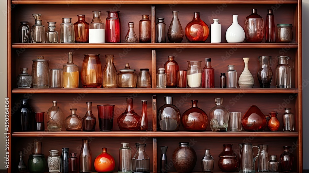 Wooden Shelf On Transparent Background. Wooden Shelf On Transparent Background.