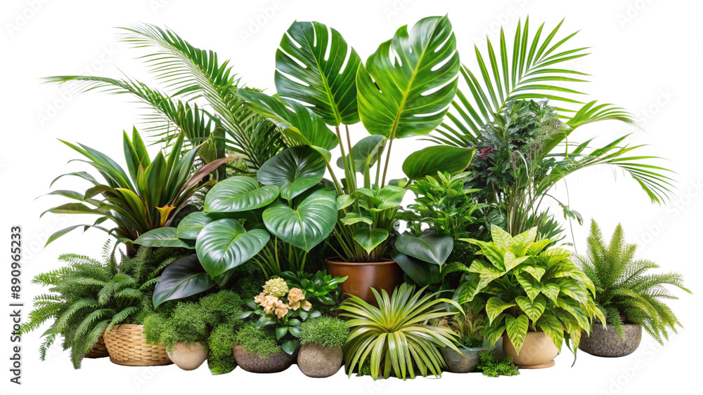 Lush Green Indoor Plants Collection. Create a Tropical Oasis