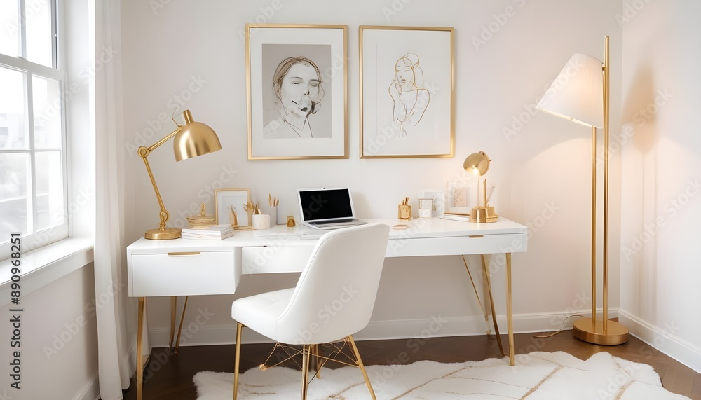 Fototapeta premium Photo interior modern design room 3d illustration