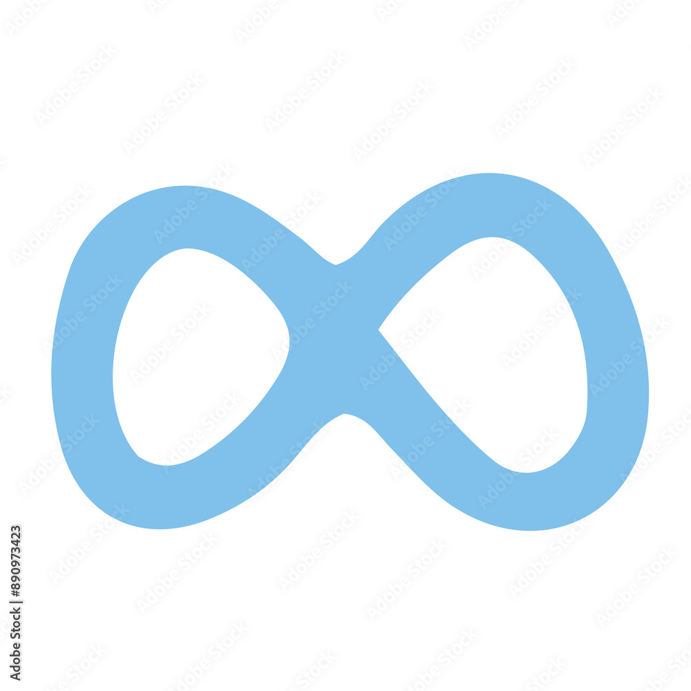 Infinity doodle element Illustration. Eternity Symbol. Infinity doodle element Illustration. Eternity Symbol.