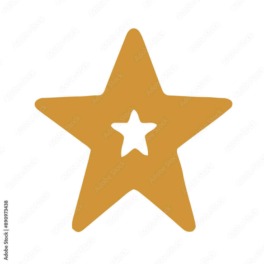 Golden star illustration. Star symbol. Golden star illustration. Star symbol.