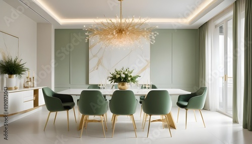 Photo interior modern design room 3d illustration