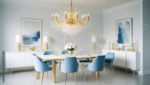 Photo interior modern design room 3d illustration