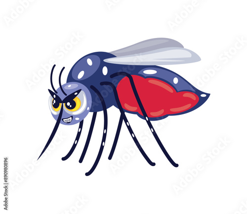 mosquito insect angry cartoon
