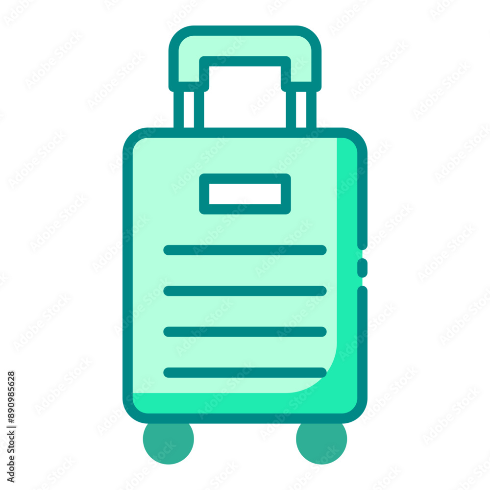 Suitcase icon perfect for travel and luggage themes Suitcase icon perfect for travel and luggage themes