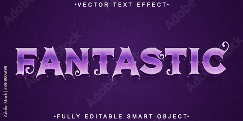 Purple Dream Fantastic Vector Fully Editable Smart Object Text Effect