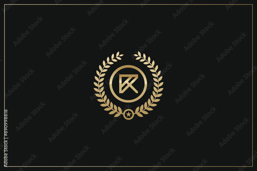 Naklejka premium R Letter Trademark Brand Logo