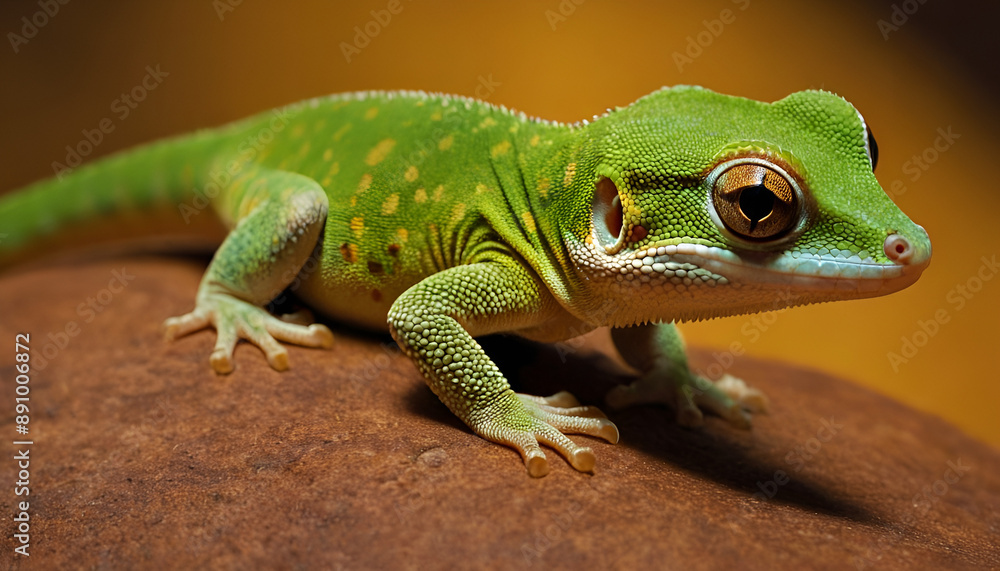 Fototapeta premium gecko in an isolated background