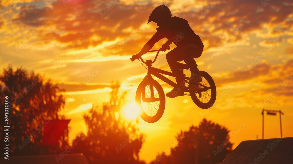 Fototapeta premium Bike Stunt extreme sports 