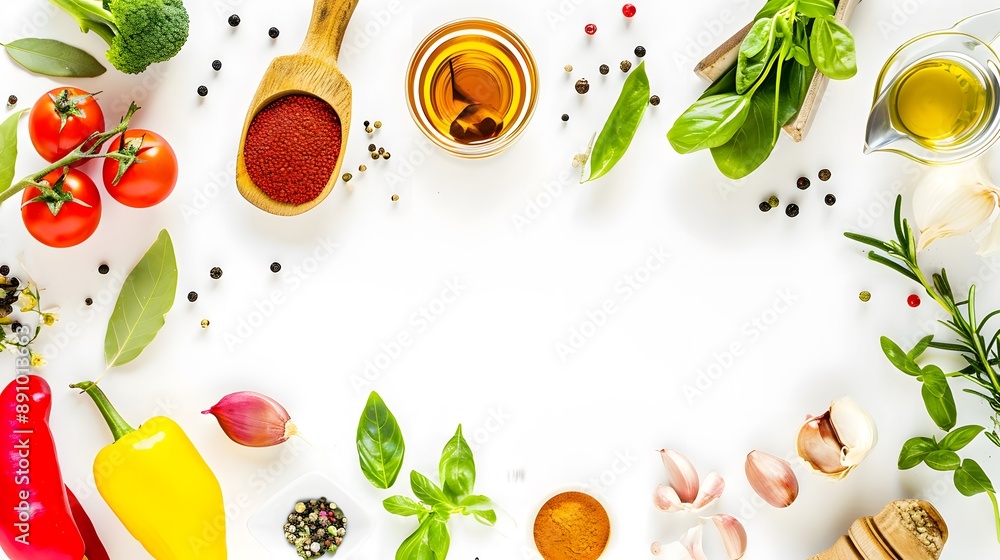 vegetables on a white background vegetables on a white background
