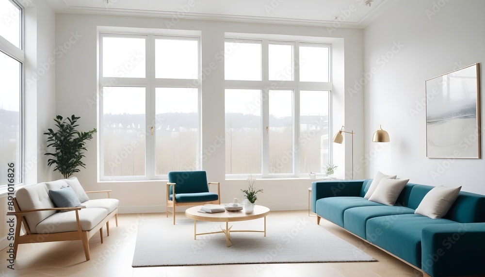 Photo interior modern design room 3d illustration Photo interior modern design room 3d illustration