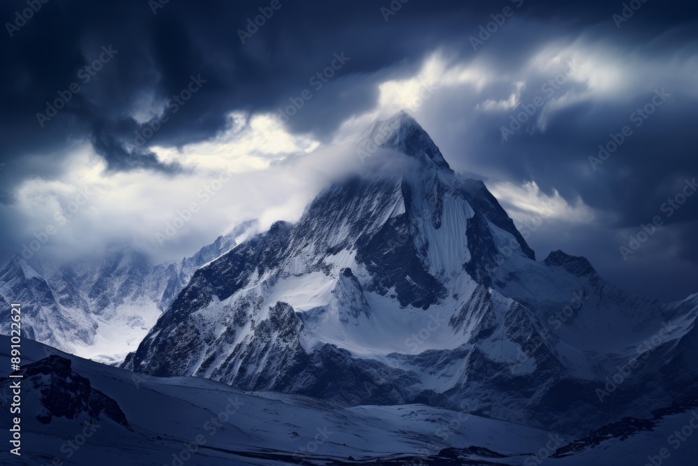 Obraz premium Contrasting Light Precisionist Snowscapes.jpeg