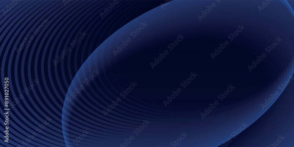 Abstract glowing geometric oval lines on dark blue background. Motion curve lines. Modern futuristic shiny blue lines design. Abstract glowing geometric oval lines on dark blue background. Motion curve lines. Modern futuristic shiny blue lines design.