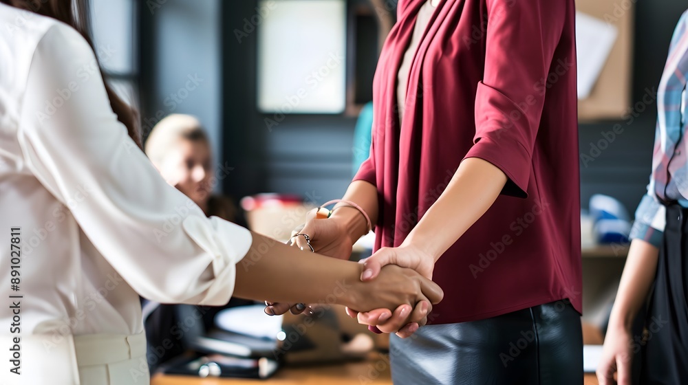 business people shaking hands in the office business people shaking hands in the office