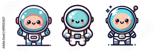 cute astronaut vector