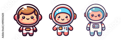 cute astronaut vector