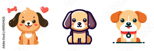 cute dog vector