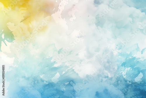 水彩画風パステルカラーの優しい背景