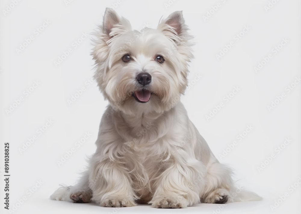 Adorable white highland terrier dog bundle featuring various poses, including portrait, sitting, standing, and lying, isolated on a pure white background as transparent PNG. Adorable white highland terrier dog bundle featuring various poses, including portrait, sitting, standing, and lying, isolated on a pure white background as transparent PNG.