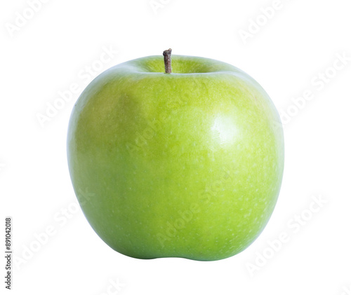 фотографія single green apple isolated