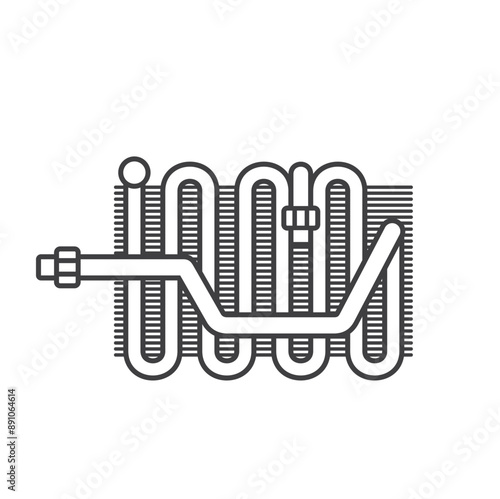 evaporator, spare part of air conditioner car.