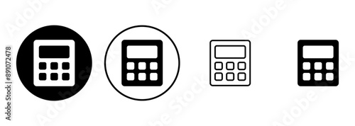 Calculator icon set. Accounting calculator icon. calculator vector