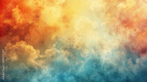 Beautiful blend of vivid clouds in a gradient sky © Matthew