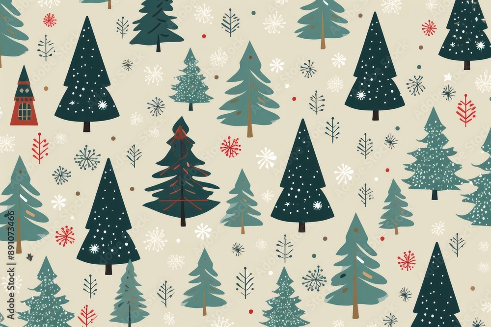 Christmas pattern backgrounds plant tree. Christmas pattern backgrounds plant tree.