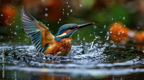 Emerging Female Kingfisher after Failed Dive, Addicted to Photographing these Beautiful Birds - Must Return!
