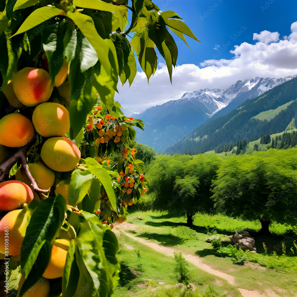 apricots on a tree