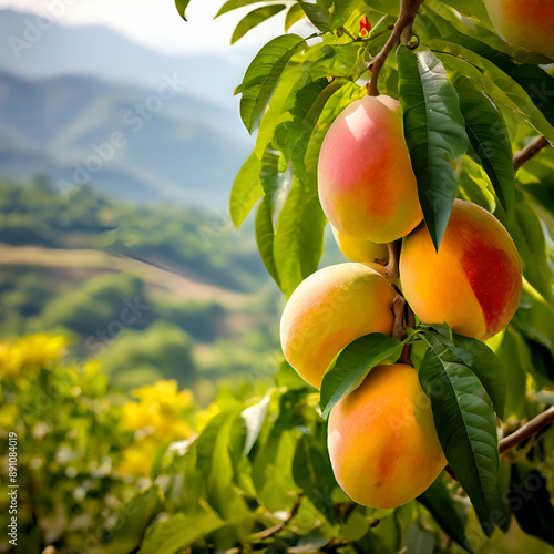 apricots on a tree