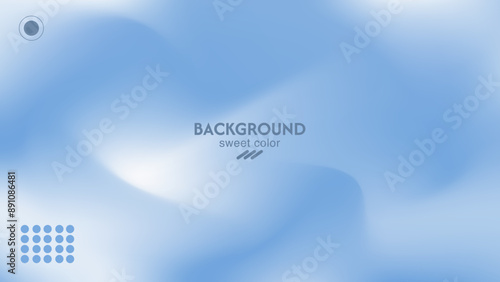 Soft abstract combination background of blue clouds. Minimalist pastel color design.