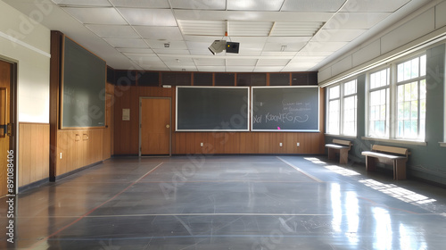 interior of a building An empty classroom