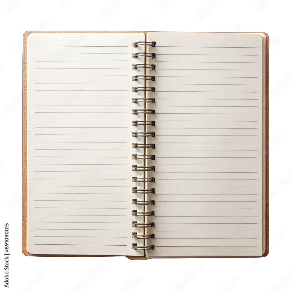 Open blank notebook isolated on transparent background Open blank notebook isolated on transparent background