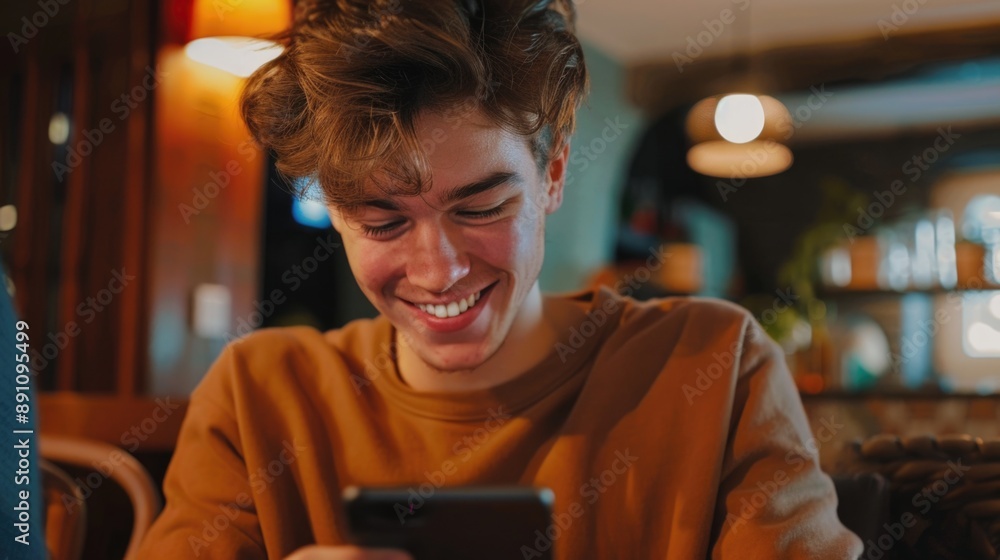 Young man with cell phone