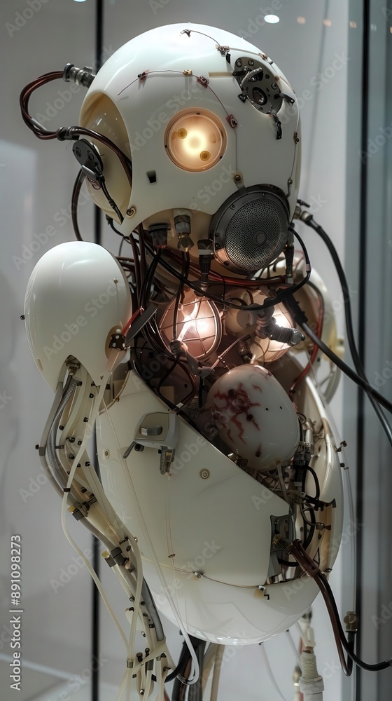 Fototapeta premium A tsukumogami from hospital equipment coming to life