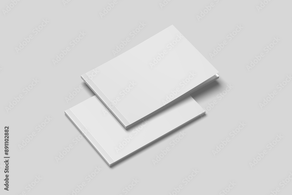 Cover landscape brochure magazine mockup blank Cover landscape brochure magazine mockup blank