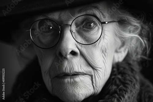 Timeless black and white portraits of elderly individuals, their weathered faces a testament to a lifetime of experiences, wisdom, and resilience. 