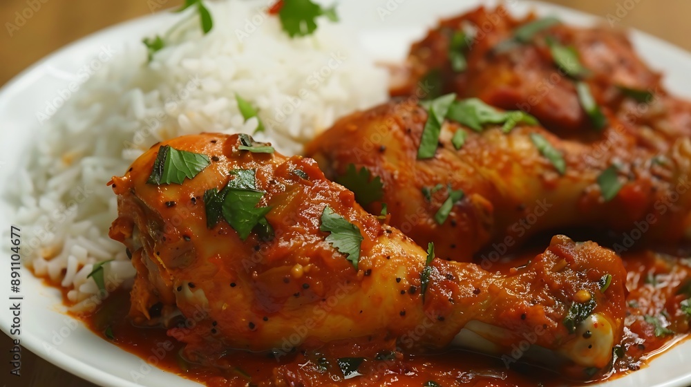 Spicy Chicken curry spicy chicken legs with rice Spicy Chicken curry spicy chicken legs with rice